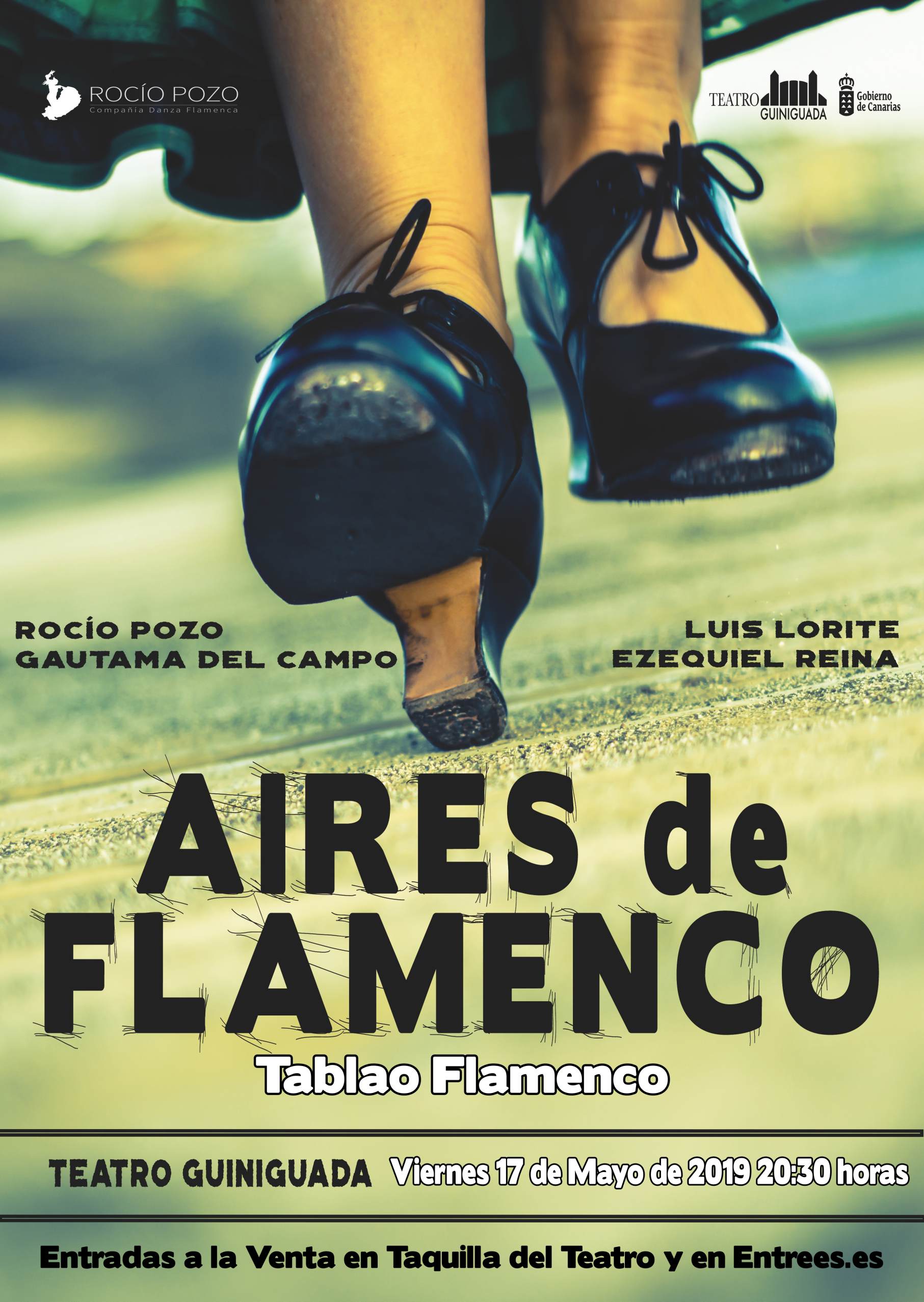 Aires de Flamenco, tablao flamenco en el Teatro Guiniguada el próximo 17 de Mayo a las 20:30 horas